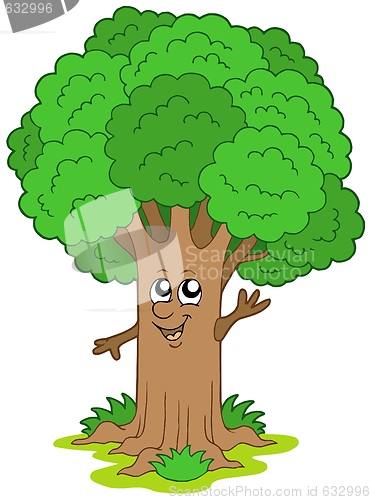 Image of Cartoon tree character