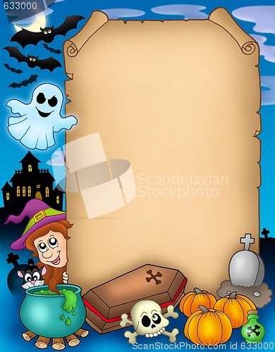 Image of Halloween parchment 1