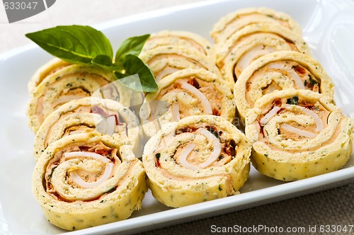 Image of Mini sandwich spiral roll appetizers