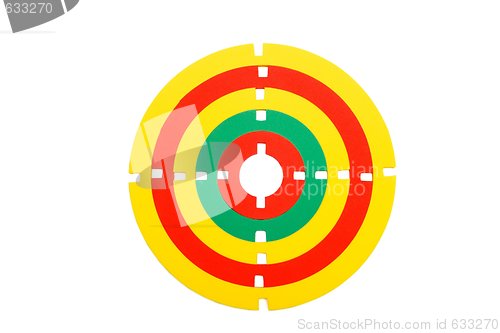 Image of Colorful rubber toy target isolated