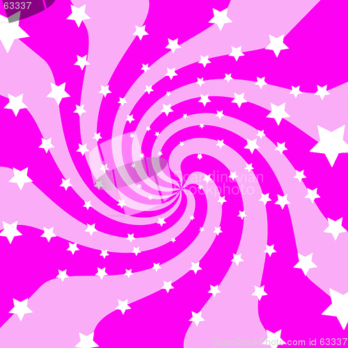 Image of Pink and White background with stars