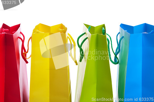 Image of Bright Colored Shopping Bags