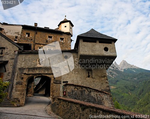 Image of Gate of Hohenwerfen medieval castle in Austria
