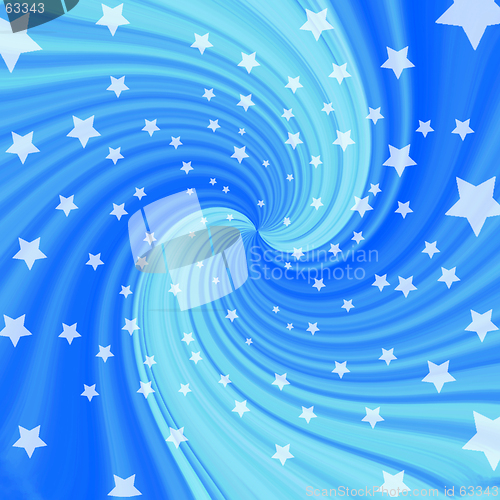Image of Blue twist with stars