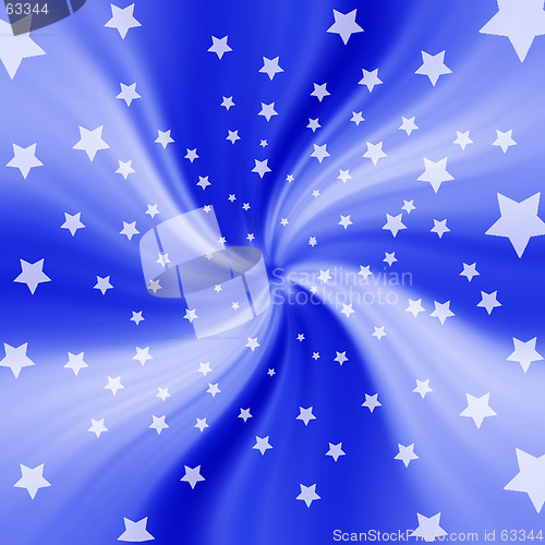 Image of Blue twist with stars