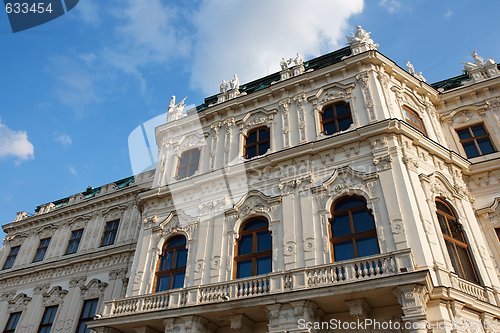 Image of Facade of Belvedere palace in Vienna