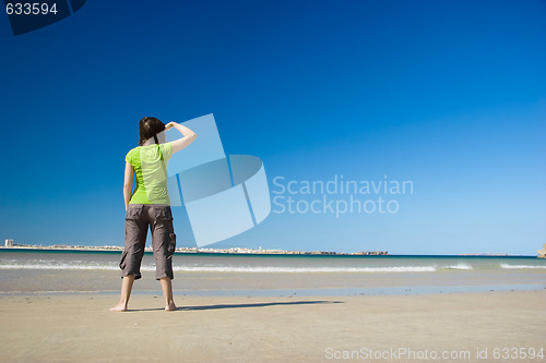 Image of Woman on the beach