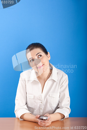 Image of Young woman thinking