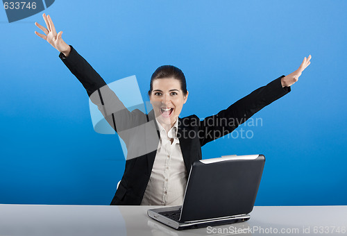 Image of Happy businesswoman