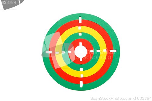Image of Colorful rubber toy target isolated  