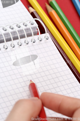 Image of Pencil and agenda