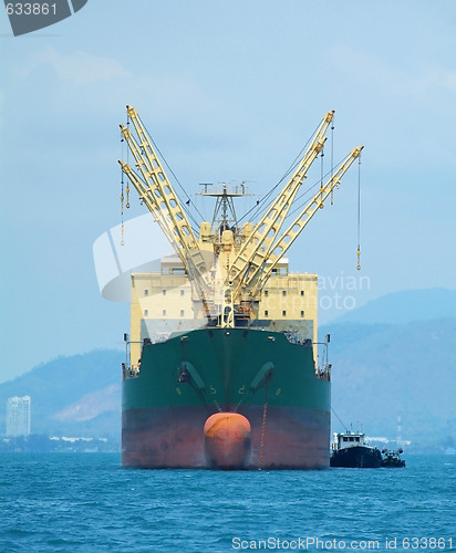 Image of Bulk ship at anchor