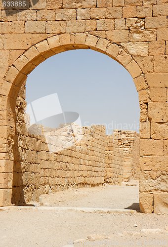 Image of Ancient stone arch and wall