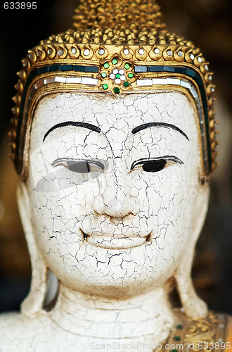 Image of Painted Buddha image