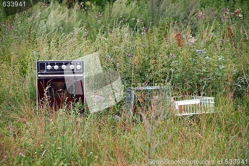 Image of Junkyard in nature.