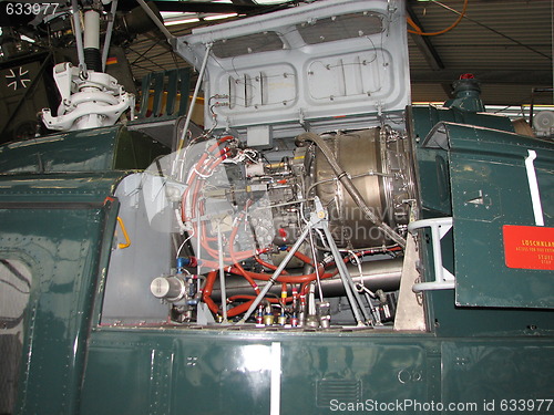 Image of helicopter engine