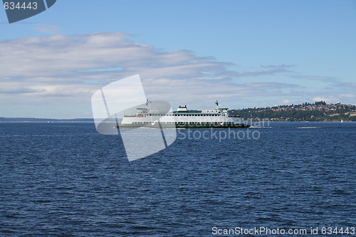 Image of Washington State Ferry Crossing Puget Sound