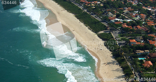 Image of Itacoatiara beach view of Costao Mountain top