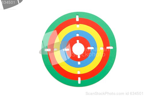 Image of Colorful rubber toy target isolated  