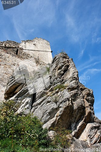 Image of Ruins of an ancient castle on the rock