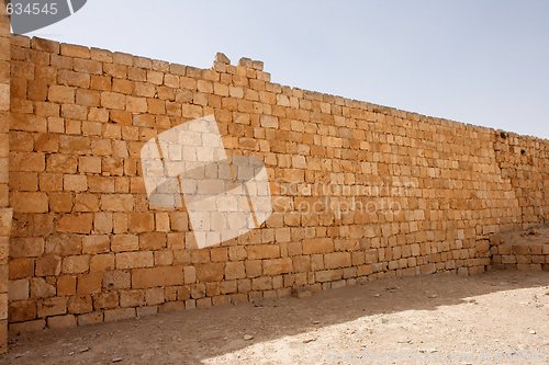 Image of Broken wall of ancient temple ruin