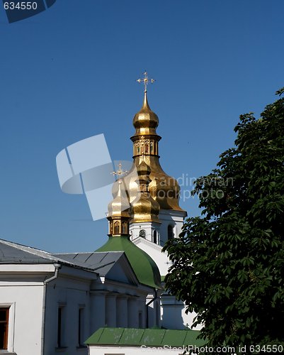 Image of Golden domes of Kiev Pechersk Lavra Monastery