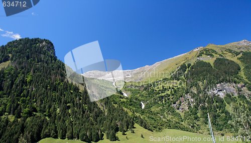 Image of Snow top of Grossglockner, the highest Austrian mountain