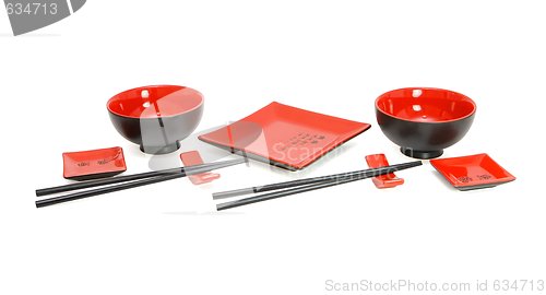 Image of Sushi service for two isolated