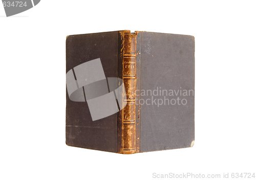 Image of Antique book stands isolated 