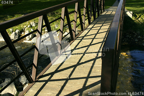 Image of Close up on a Bridge in a Park