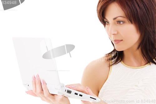 Image of woman with laptop computer