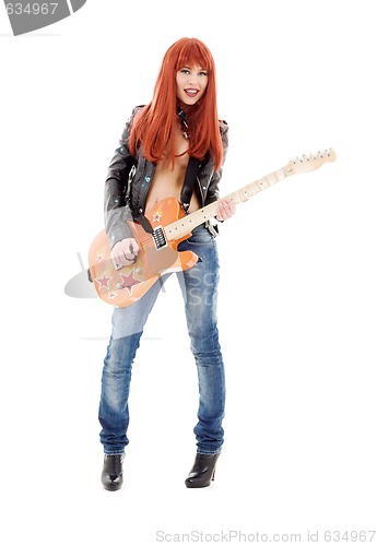 Image of guitar babe