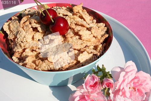 Image of Cornflakes and cherries