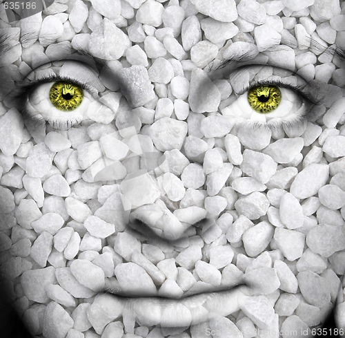 Image of Close-up of a beautiful girl's face 