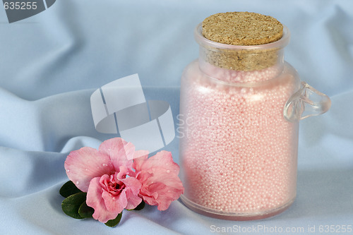 Image of Bath salts with azalea blossom