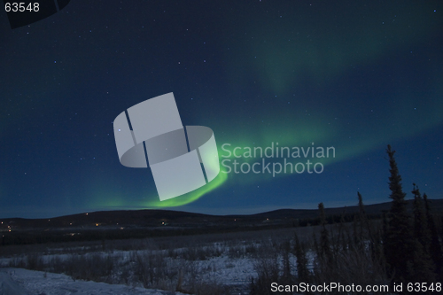 Image of Snake roll shaped aurora