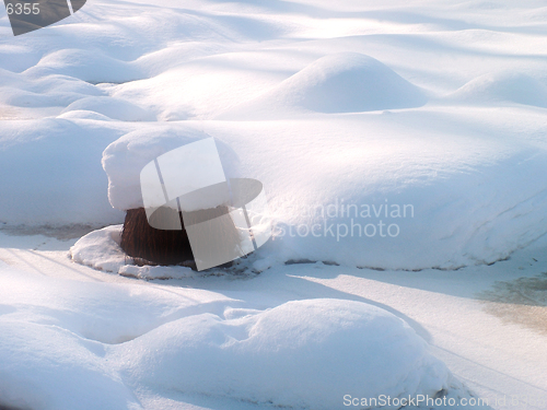 Image of winter snowdrifts, stylish image