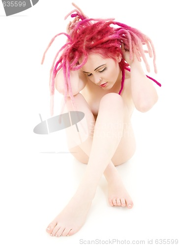 Image of pink hair girl