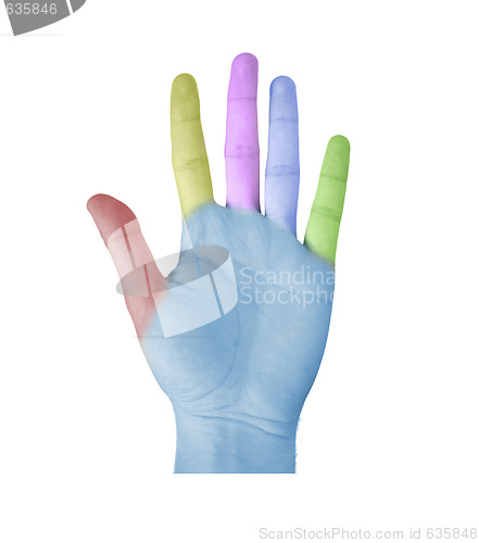 Image of Color hand.