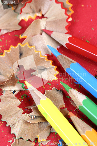 Image of Pencils and wood shavings