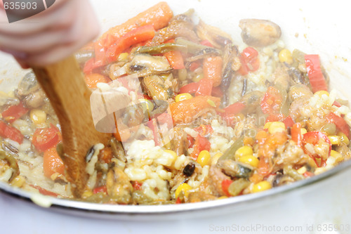 Image of Rice and vegetables