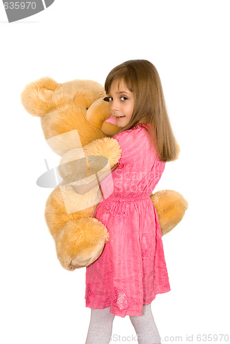 Image of The girl with a bear