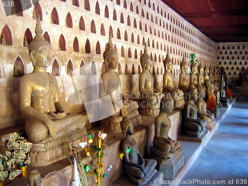 Image of The Buddhas. Vientiane. Laos