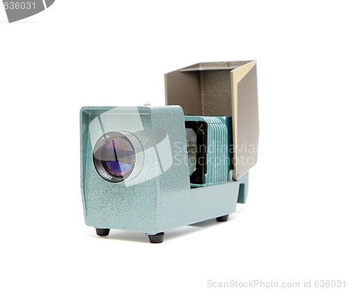 Image of Vintage side projector shallow DOF isolated