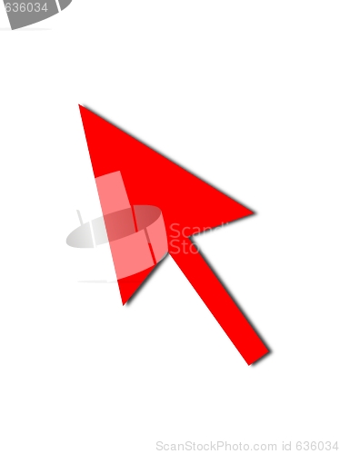 Image of Cursor Arrow Mouse Red