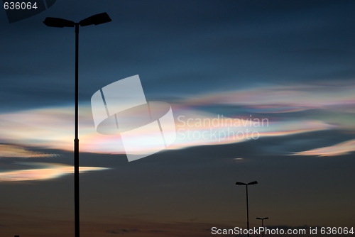 Image of Arctic stratospheric cloud