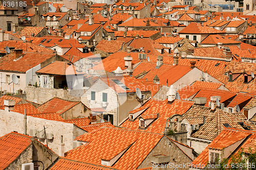 Image of Dubrovnik red roofs