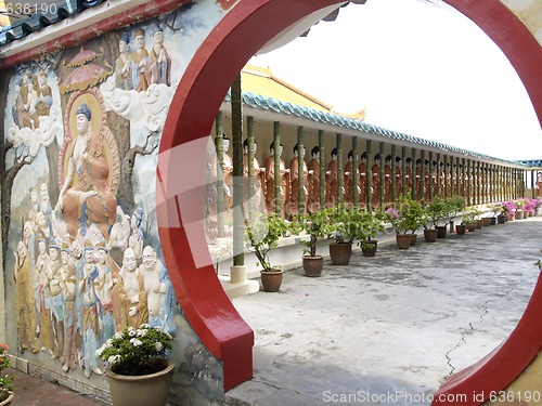 Image of Buddha images at Chinese temple