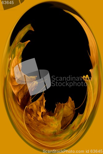 Image of Digital Abstract Art - Leaves