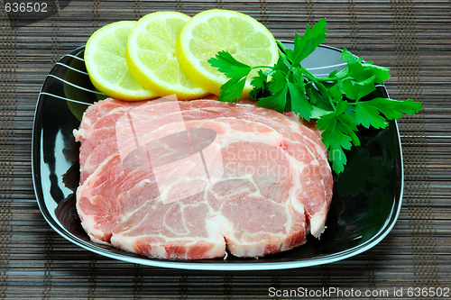 Image of Pieces of fresh raw meat